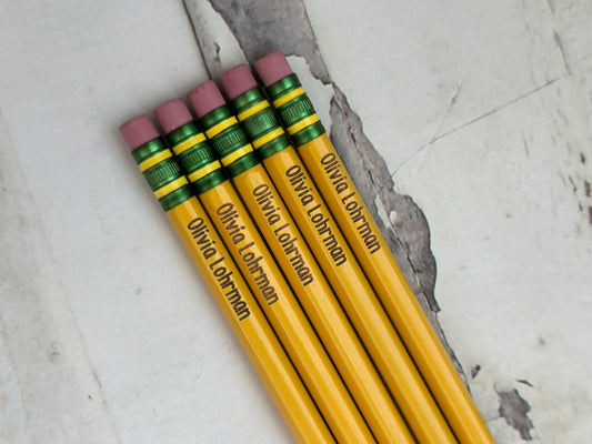 Personalized Pencils - 5 pack