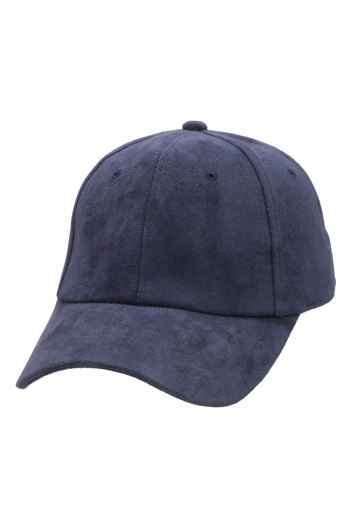 Premium Vegan Suede Strap-back Baseball Cap: CHARCOAL / ONE SIZE