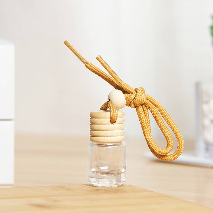 Glass Wish/Spell Bottle with Wood Cap