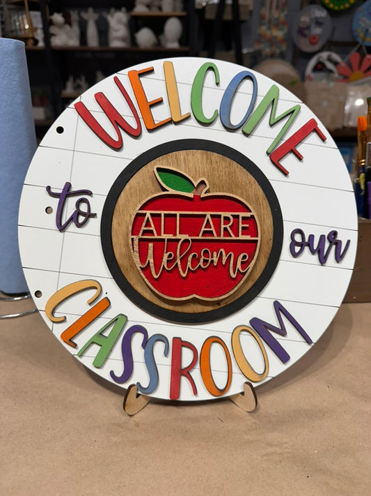 Interchangeable Welcome to our Classroom Sign