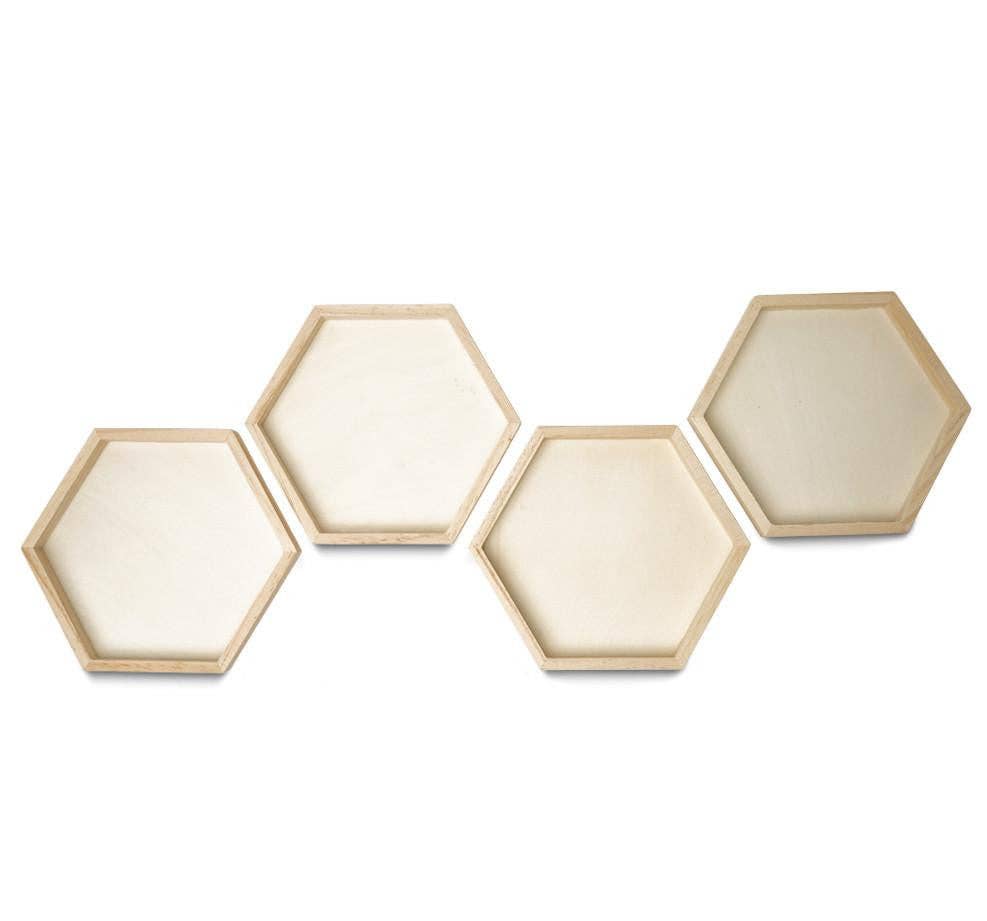 6" Hexagon Tray (Single Unit)
