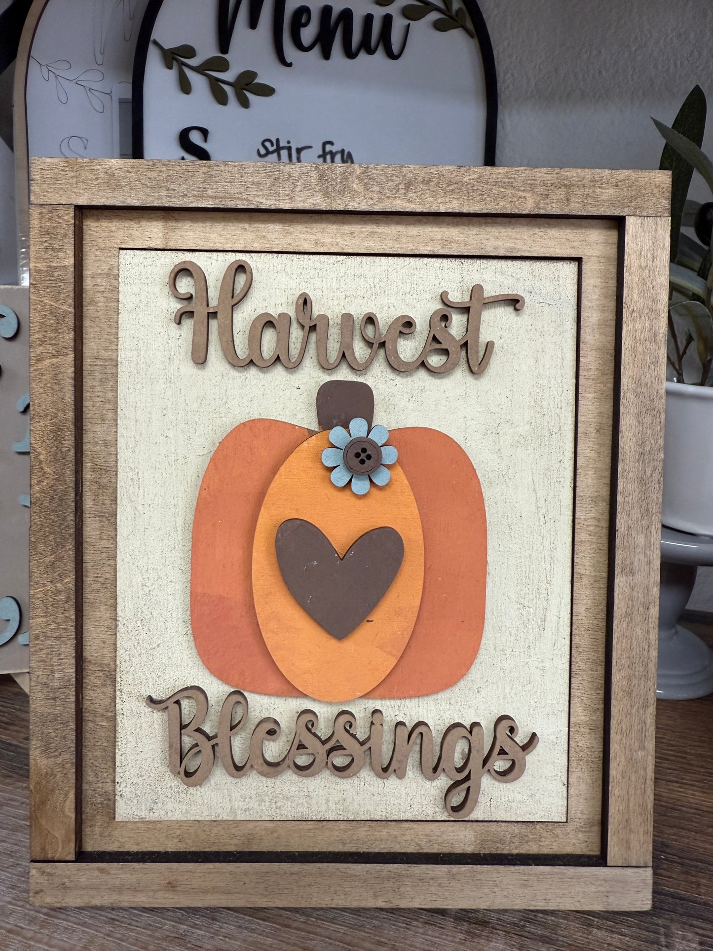 Swappable Insert -  Harvest Blessings