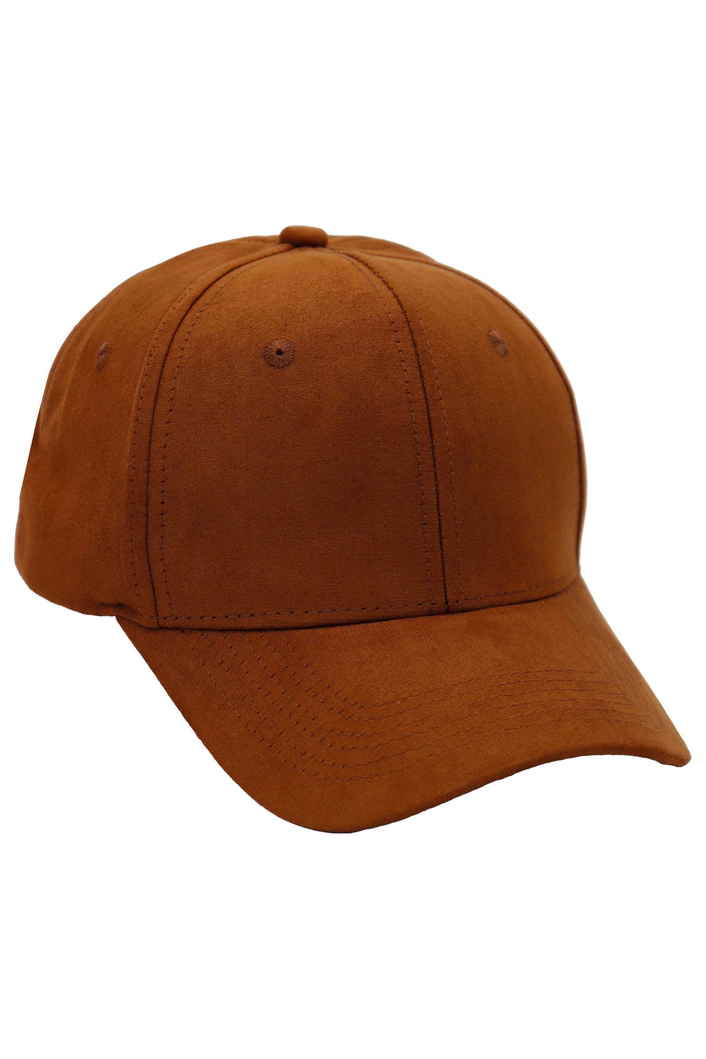 Faux Suede Buckle Strap Back Baseball Cap