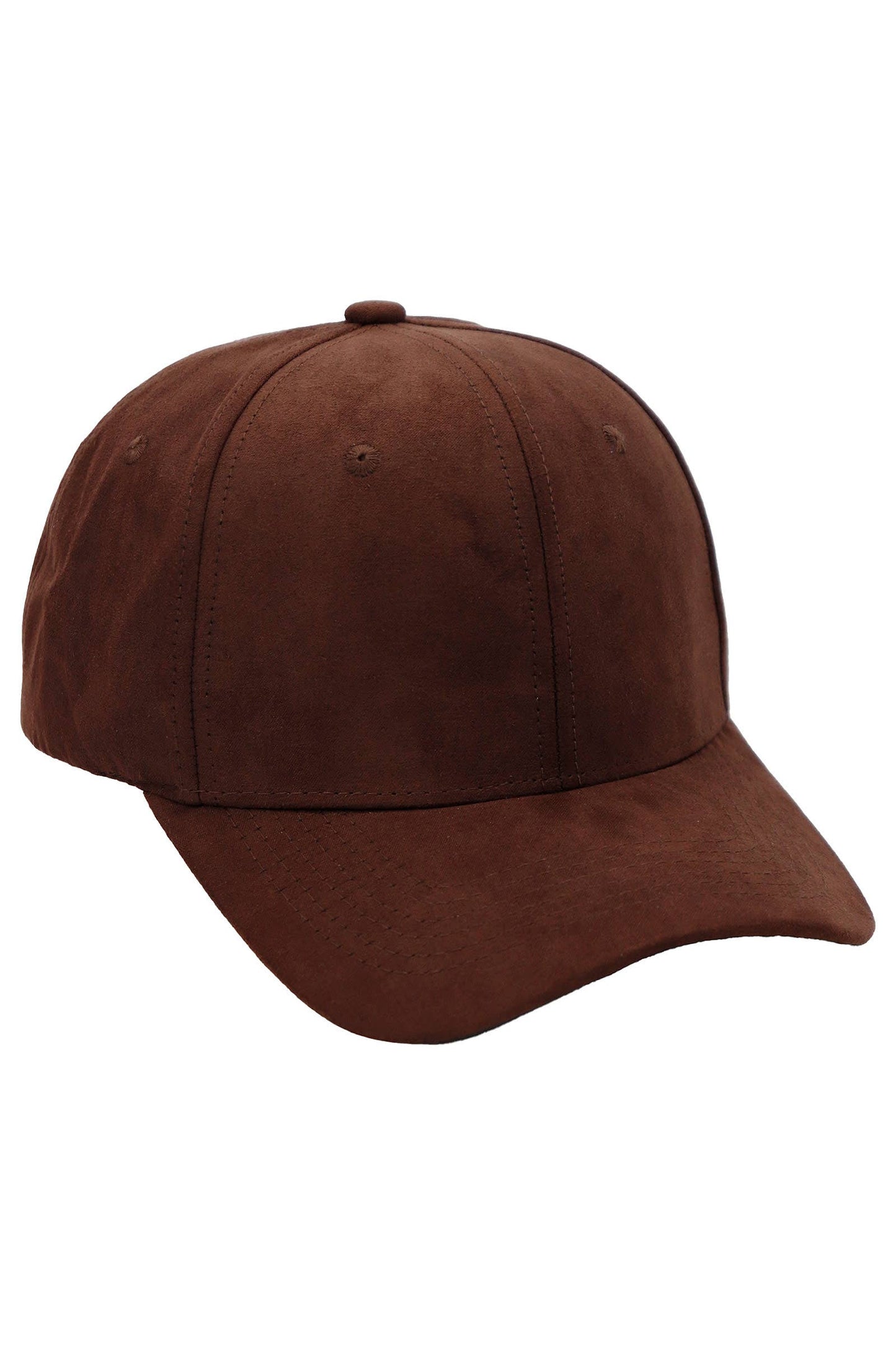 Faux Suede Buckle Strap Back Baseball Cap