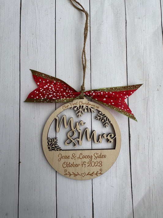 Personalized First Christmas Ornament