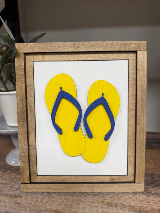 Swappable Insert -  Flip Flops