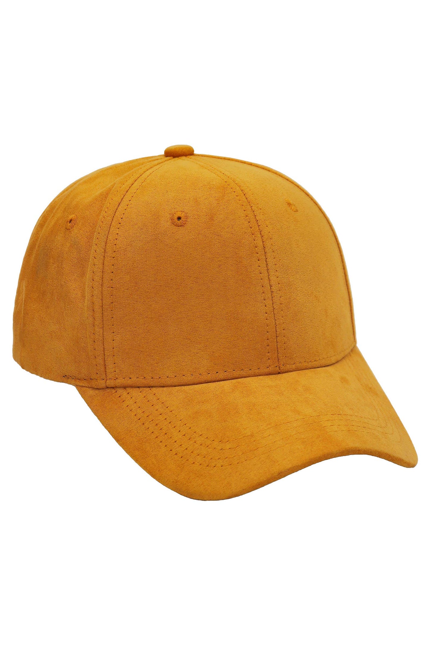 Faux Suede Buckle Strap Back Baseball Cap