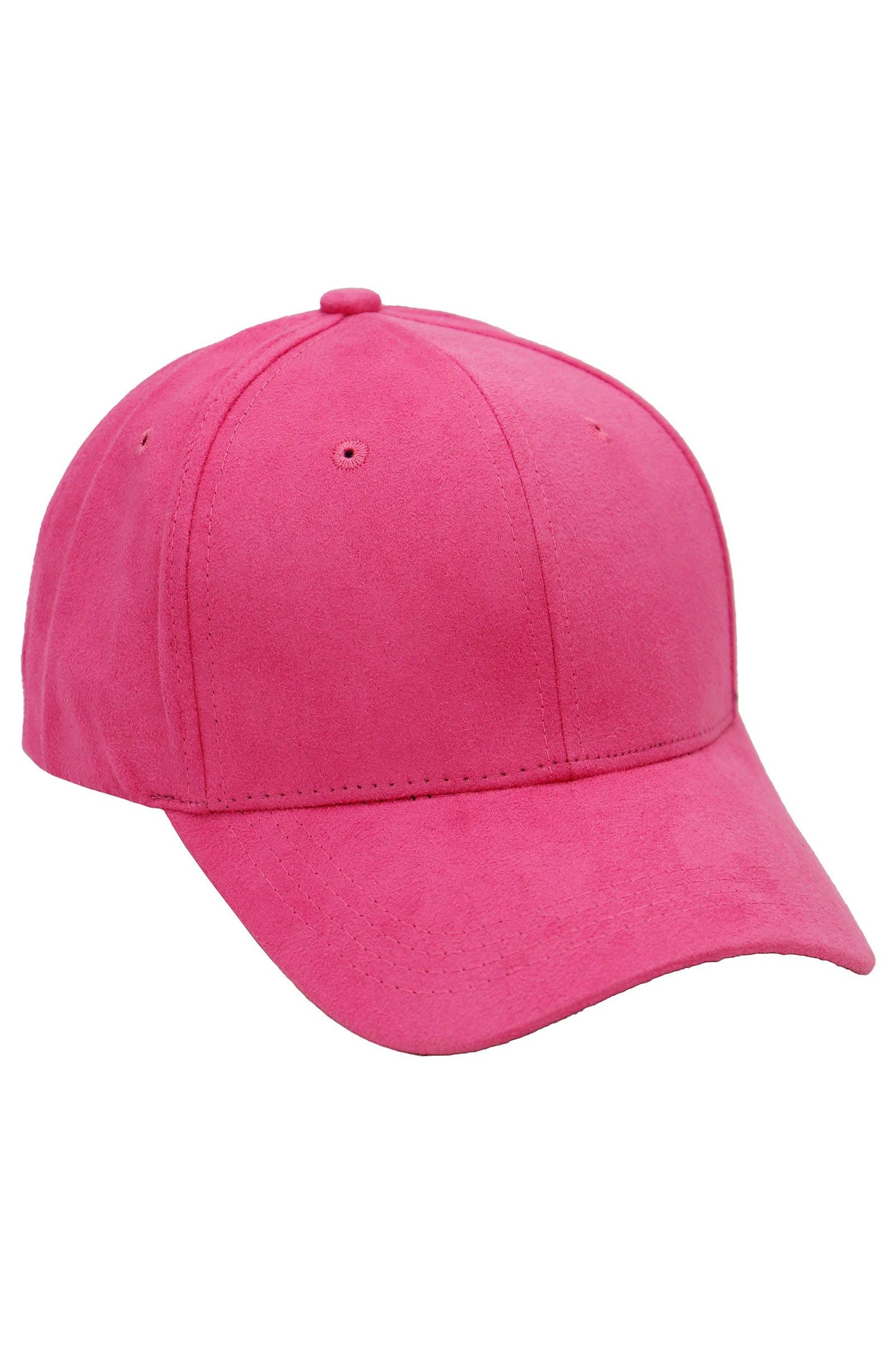 Faux Suede Buckle Strap Back Baseball Cap