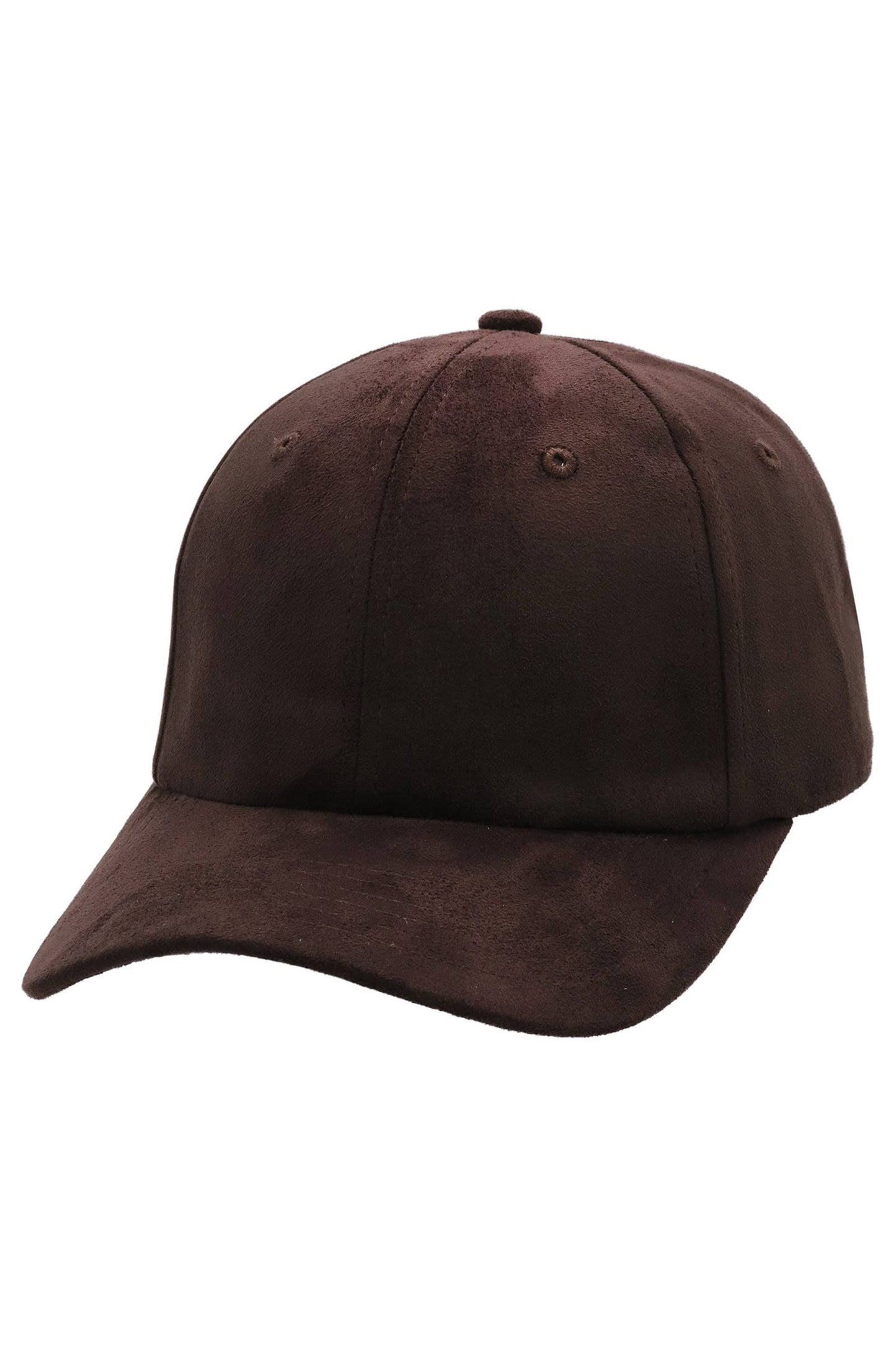 Premium Vegan Suede Strap-back Baseball Cap: CHARCOAL / ONE SIZE