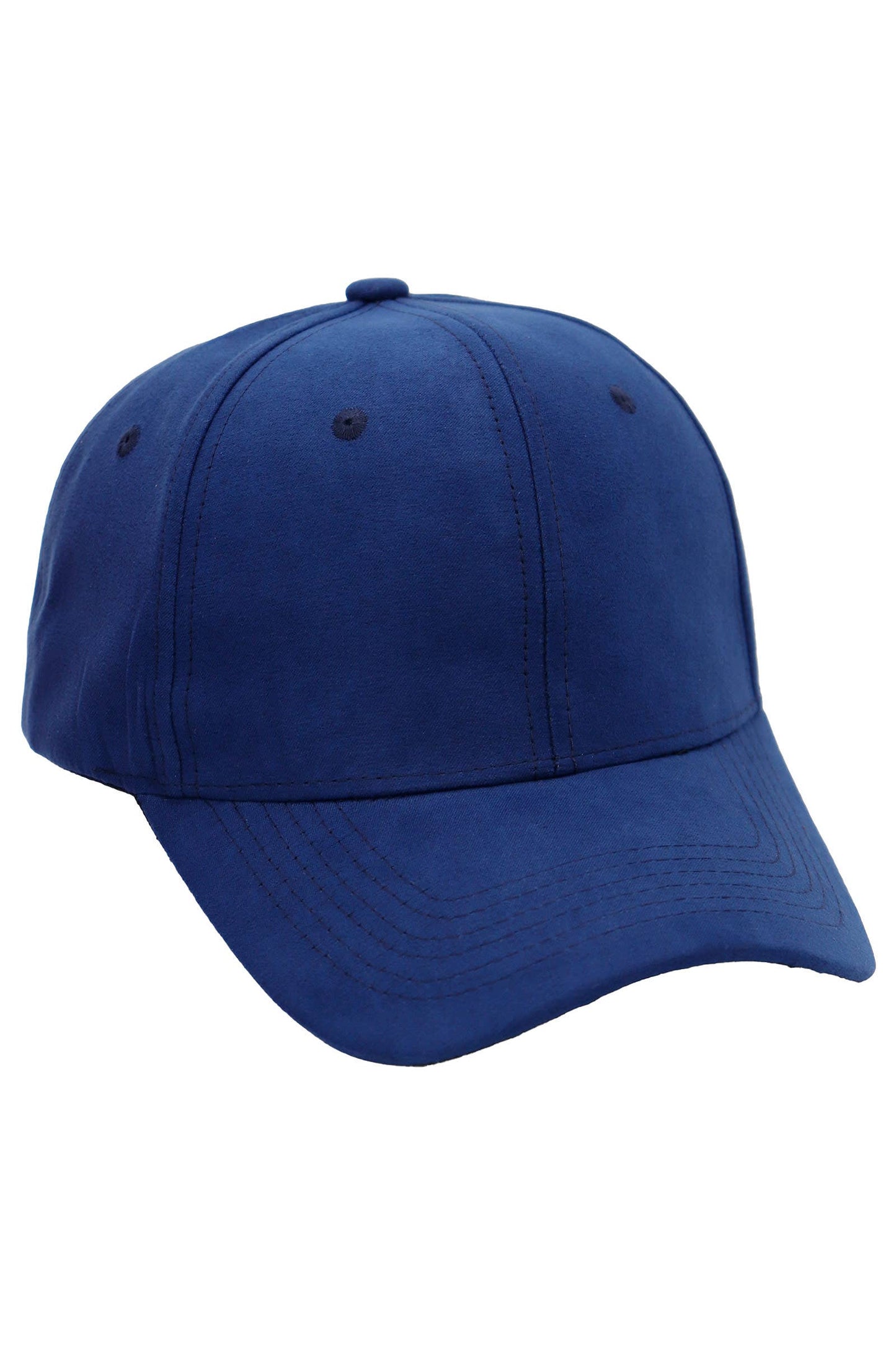 Faux Suede Buckle Strap Back Baseball Cap