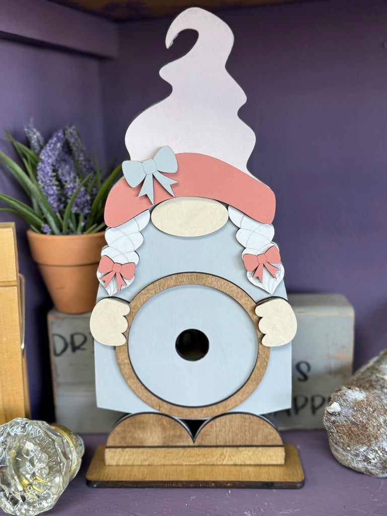 DIY Standing Interchangeable Gnome - GIRL