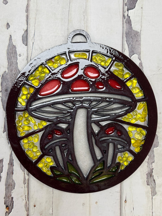 Faux Stained Glass - Mushroom