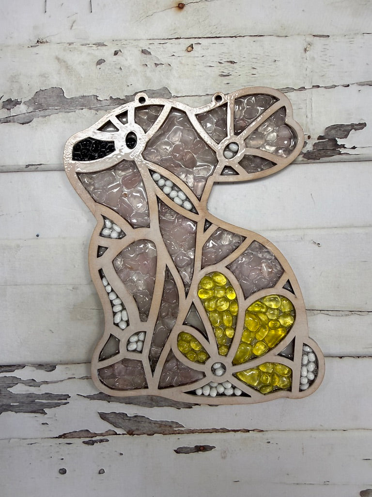 Faux Stained Glass - Bunny
