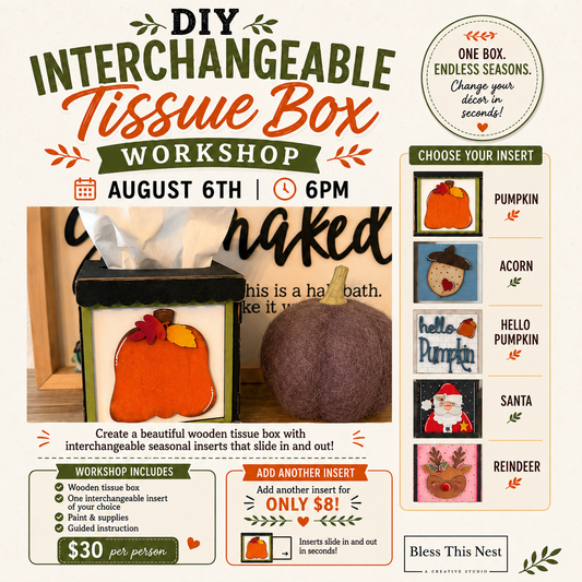 DIY Interchangeable Tissue Box Workshop – August 6 | Lake Havasu City