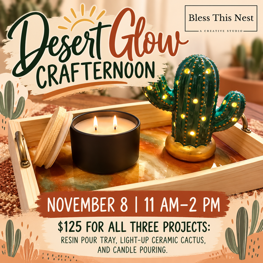 Desert Glow Crafternoon | 3 Projects in ONE Workshop!