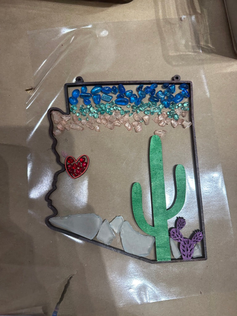 Arizona Faux Stained Glass