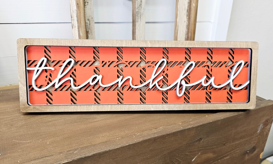 Thankful - Chunky Shelf Sitter