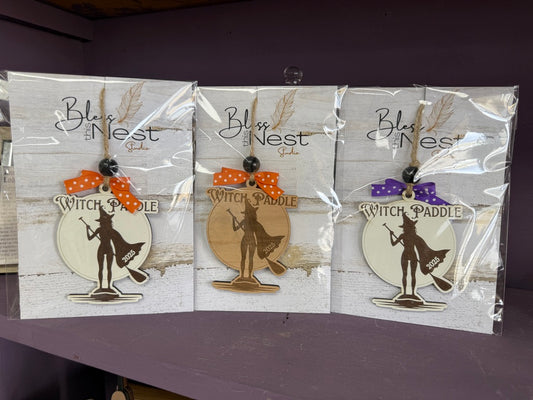 Witches Paddle Ornament 2025