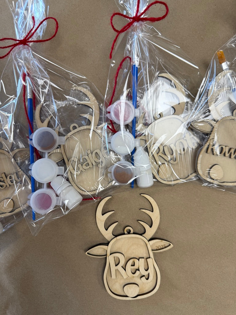 Take & Make Personalized Reindeer Ornament Kit