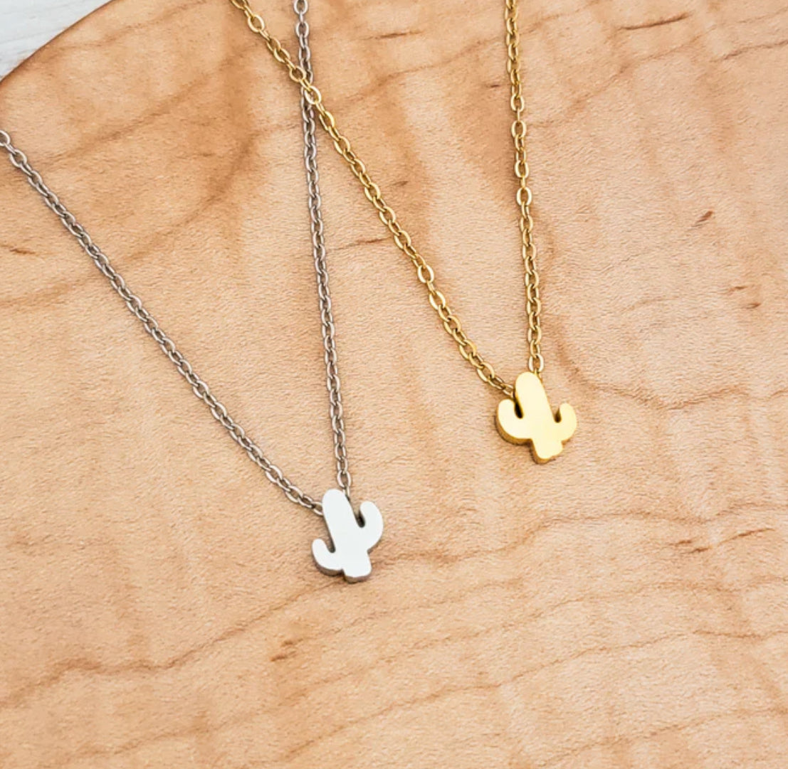 Cactus Charm Necklace
