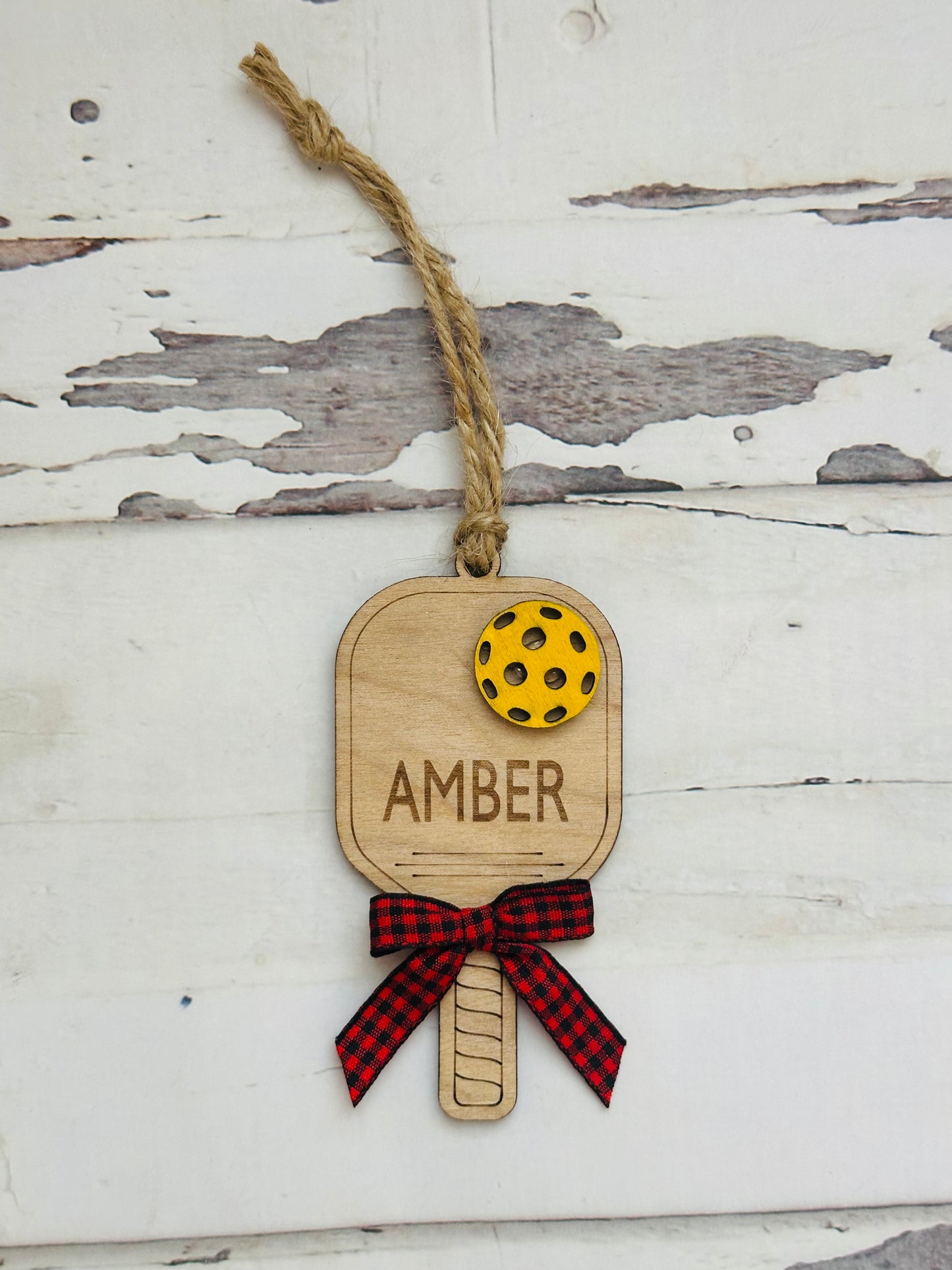 Personalized Pickleball Ornament