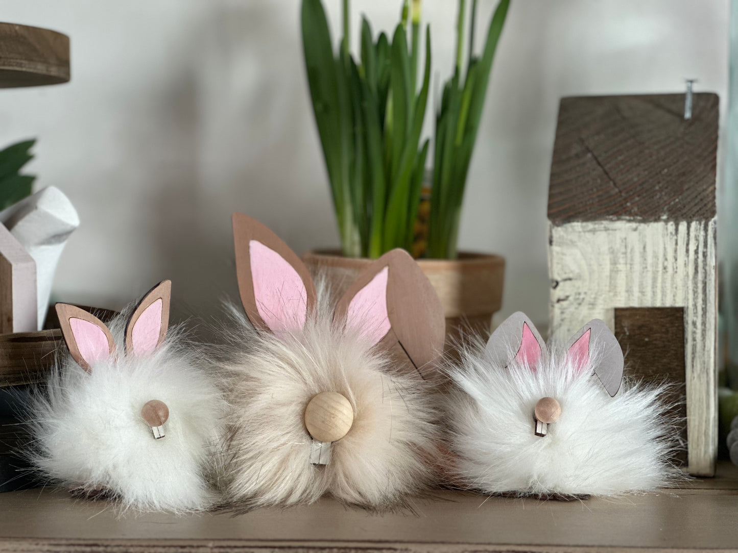 Pom Pom Bunny Bundle of 3