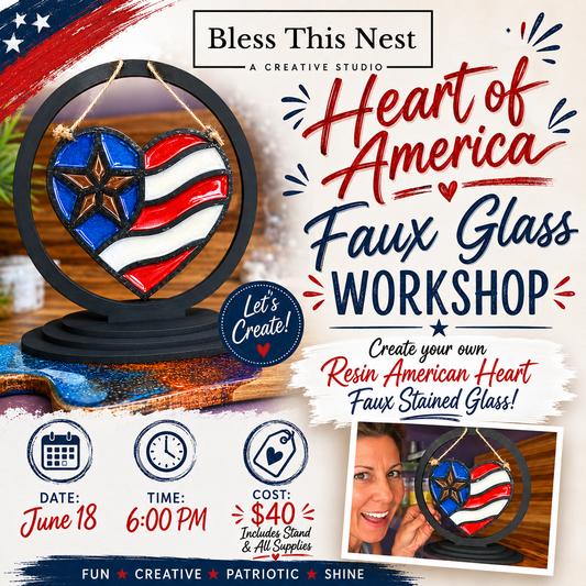Heart of America Faux Glass - 6/18