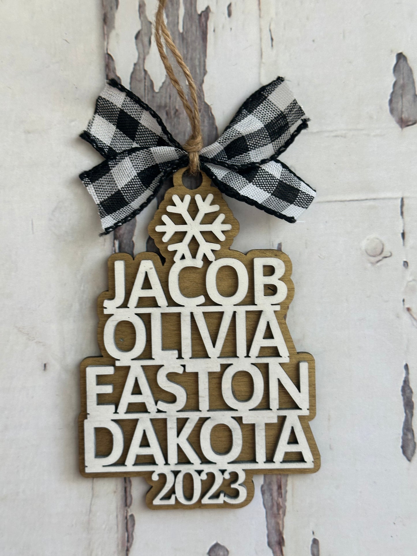 Personalized Tree Ornament