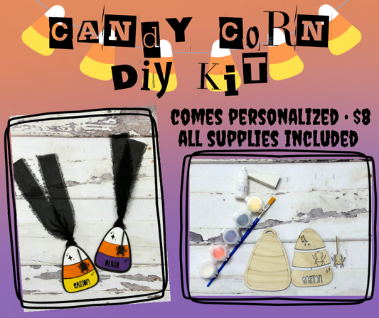 Personalized Candy Corn Tag DIY Kit