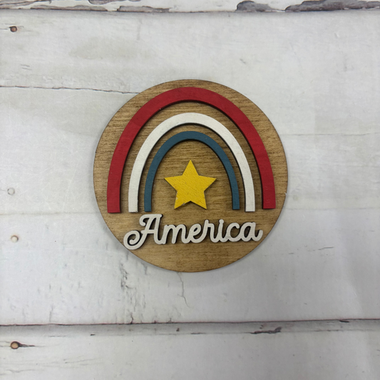 Interchangeable Gnome Center Insert - America