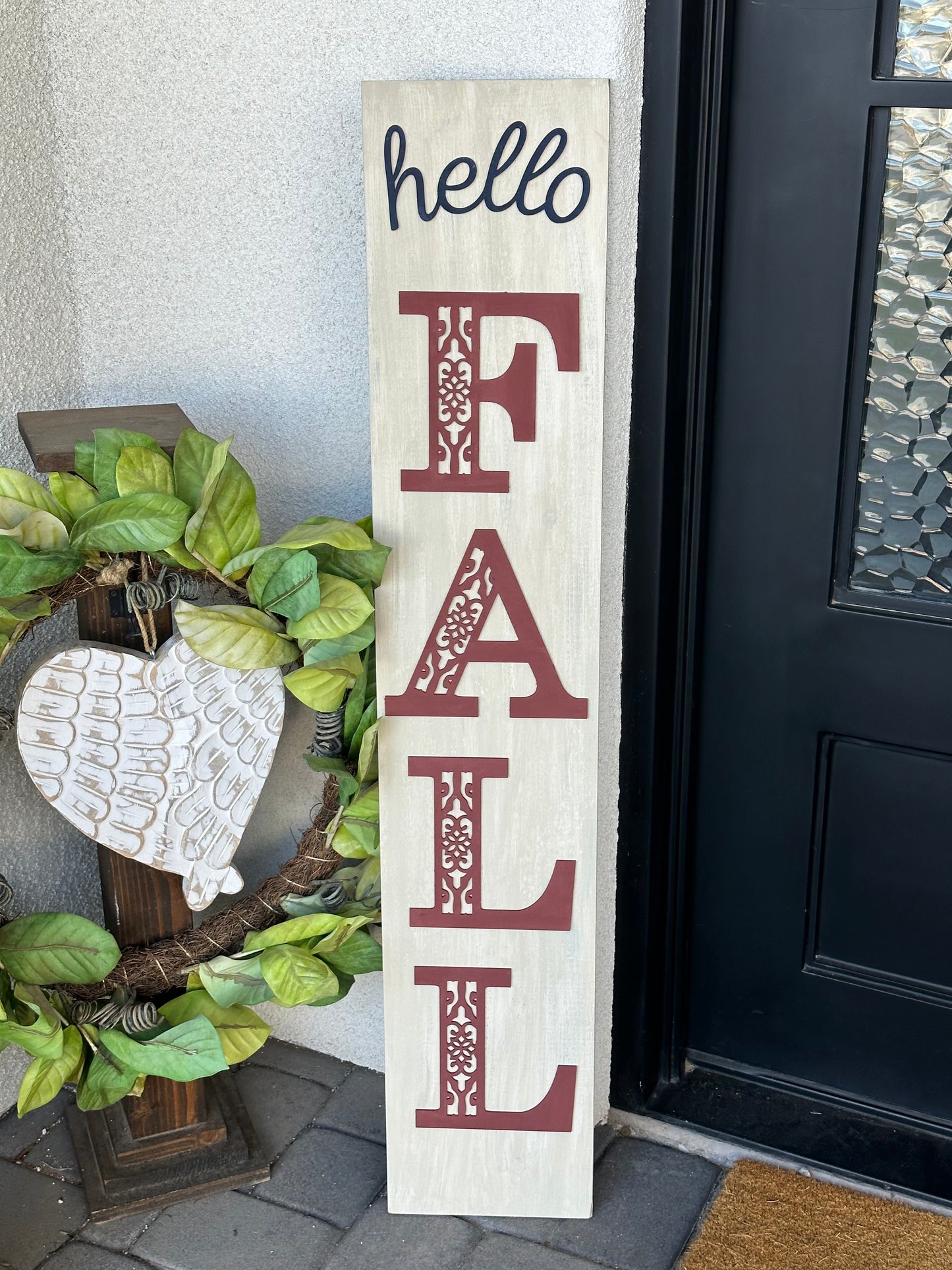 Hello Fall Porch Sign