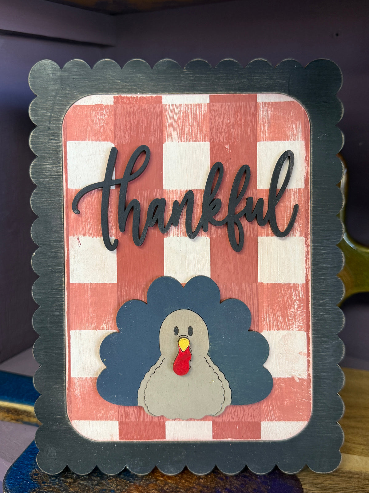 Thankful – Scalloped Frame Insert