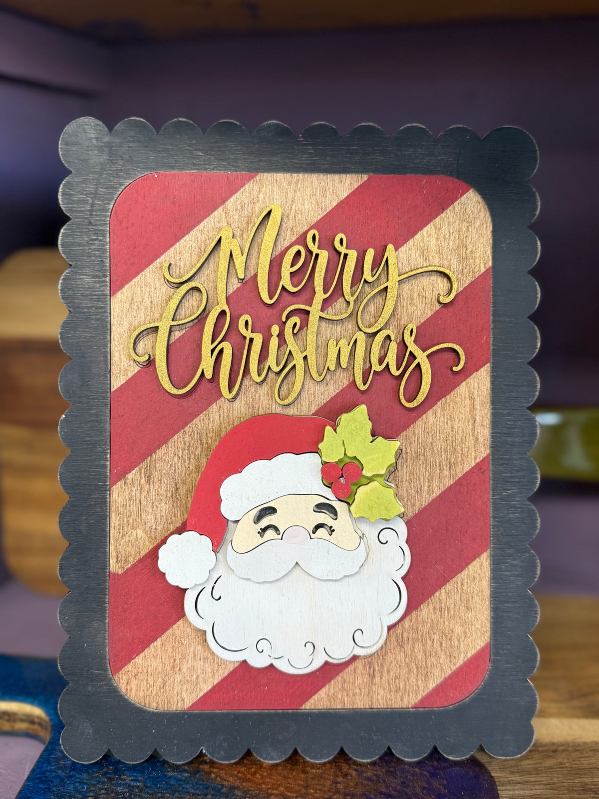 Merry Christmas – Scalloped Frame Insert