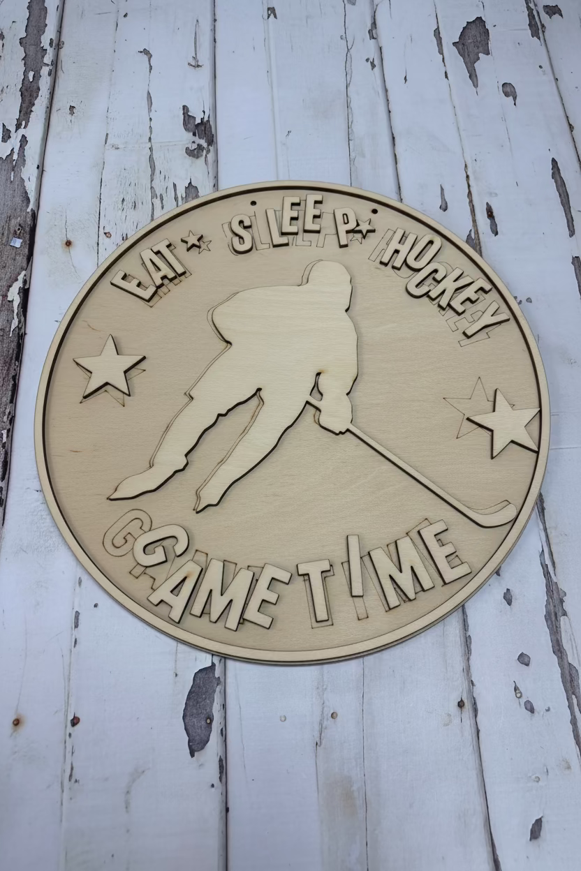 Eat.Sleep.Hockey Youth Door Hanger
