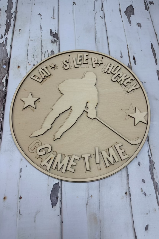 Eat.Sleep.Hockey Youth Door Hanger