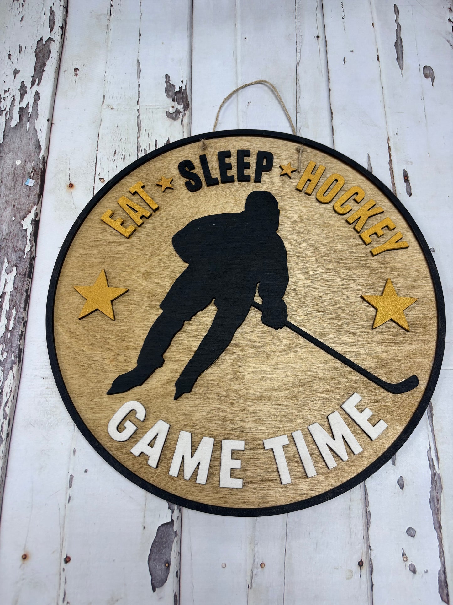 Eat.Sleep.Hockey Youth Door Hanger