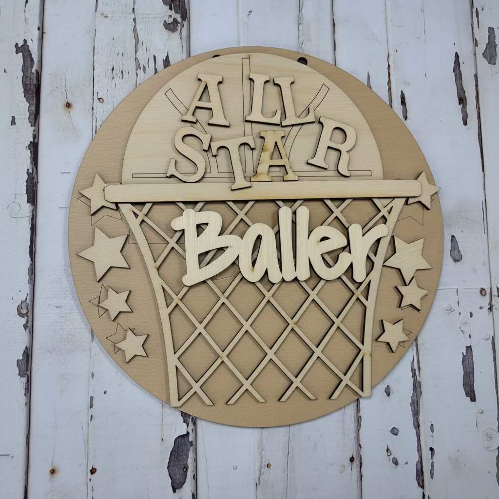 All Star Baller-Youth Door Sign