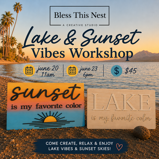 Lake & Sunset Vibes Workshop - 6/20
