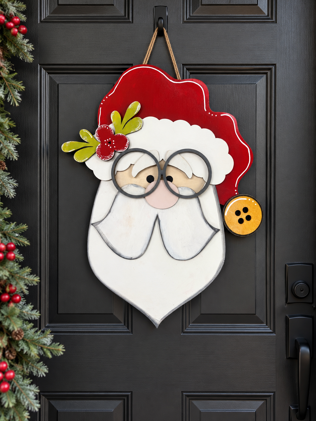 Whimsical Santa Door Hanger