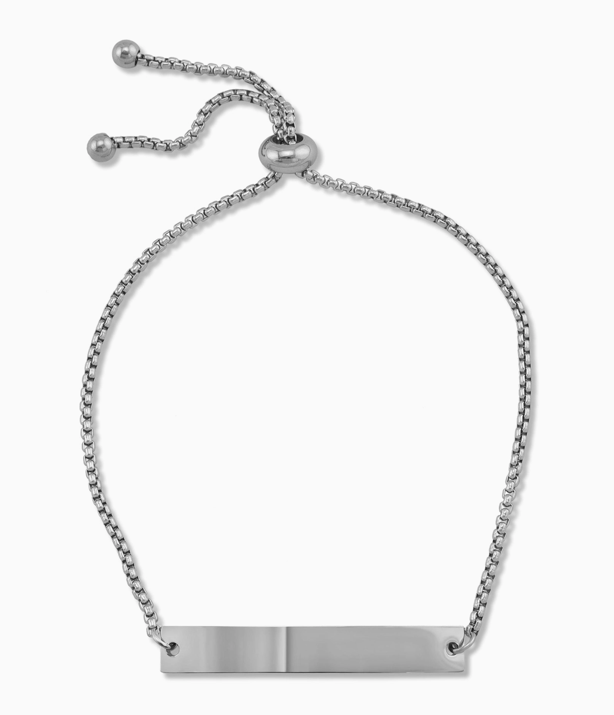 Adjustable Curved Bar Bracelet