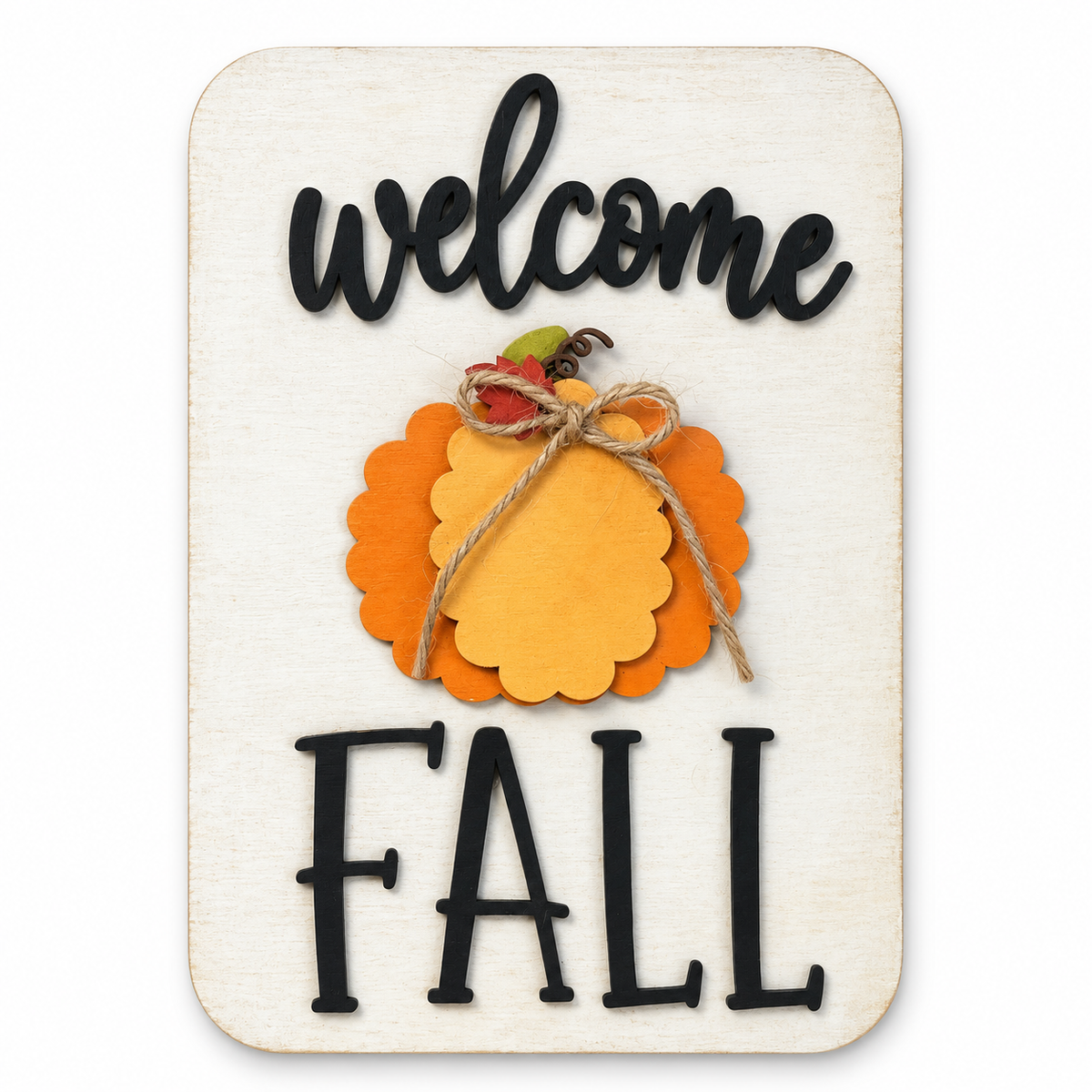 Welcome FALL – Scalloped Frame Insert