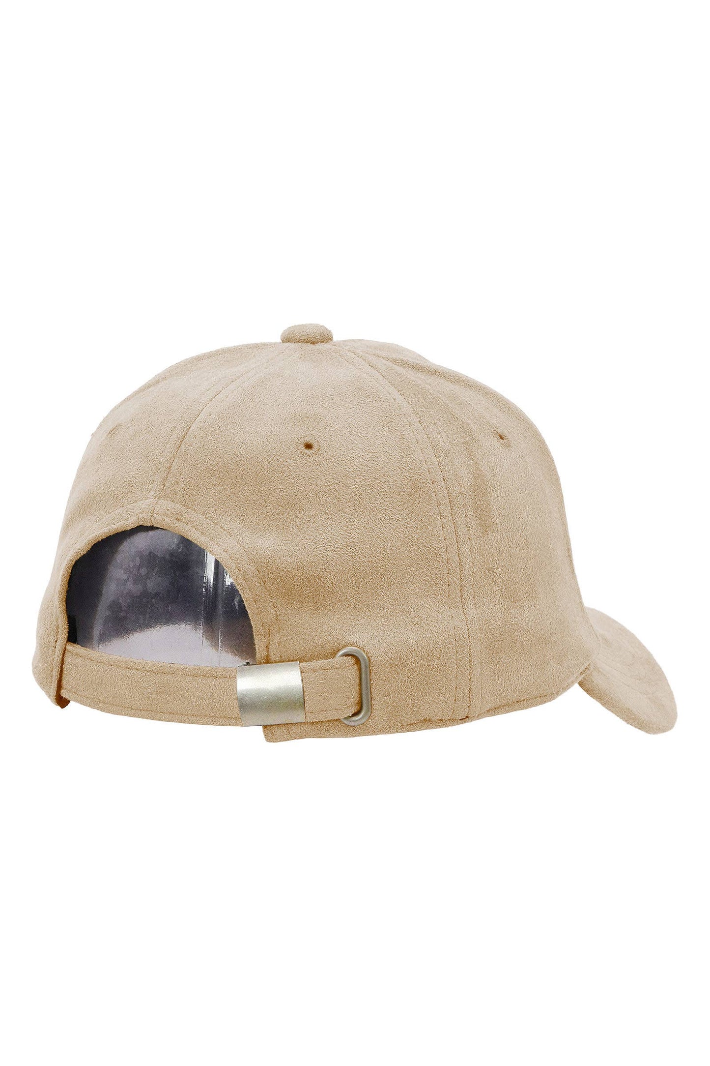 Premium Vegan Suede Strap-back Baseball Cap: CHARCOAL / ONE SIZE