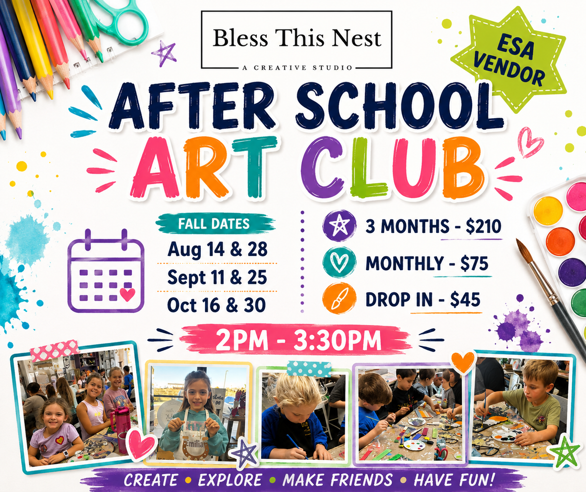 After School Art Club 2026 (Aug - Oct)