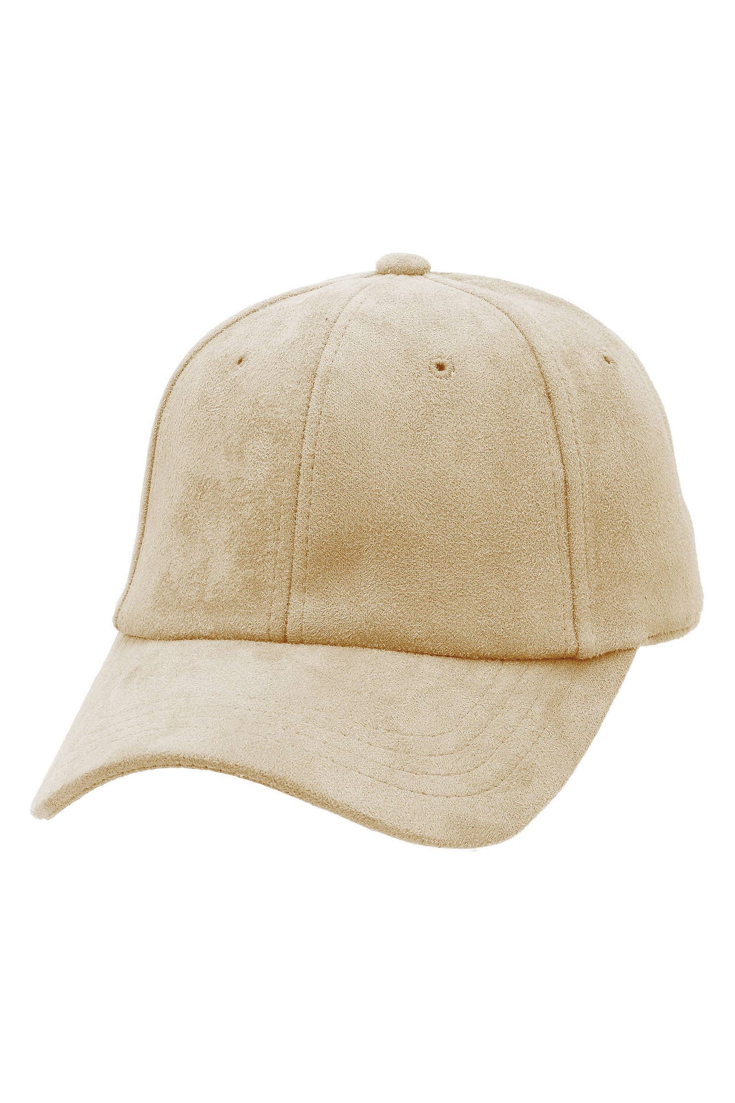Premium Vegan Suede Strap-back Baseball Cap: MUSTARD / ONE SIZE
