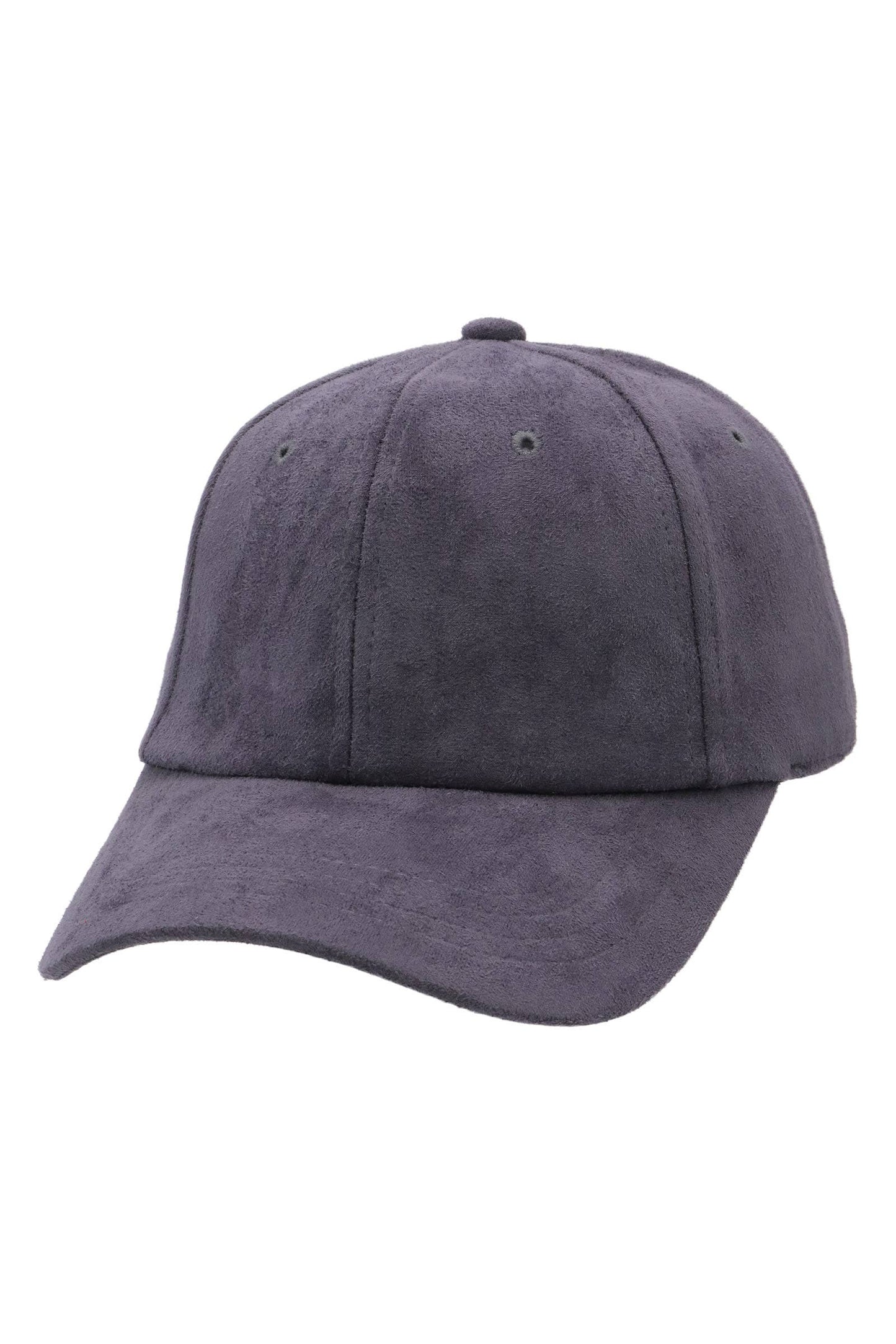 Premium Vegan Suede Strap-back Baseball Cap: ROYAL BLUE / ONE SIZE