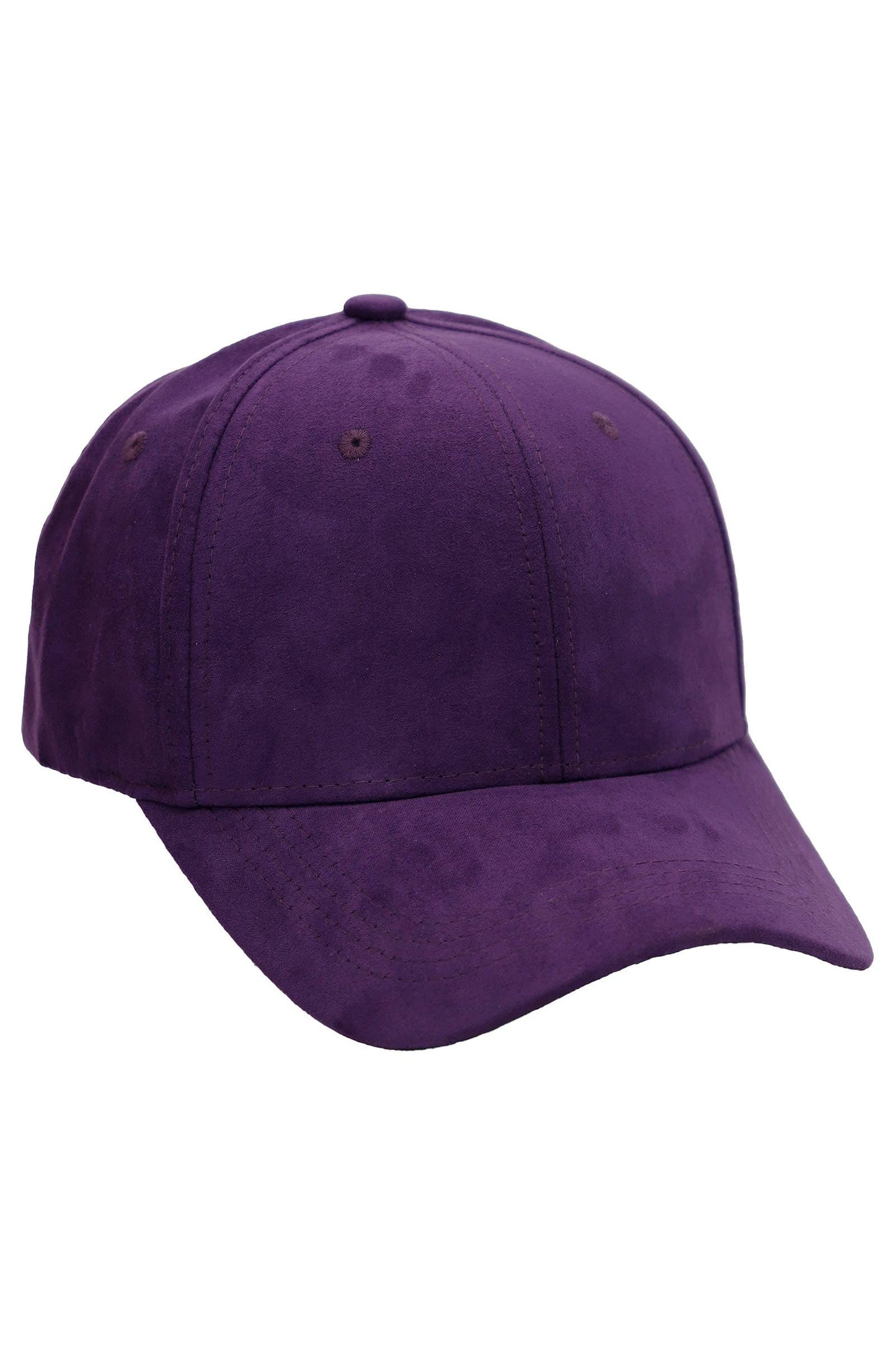 Faux Suede Buckle Strap Back Baseball Cap