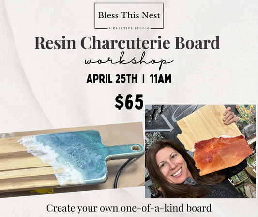 Resin Charcuterie Board Workshop I 4/25