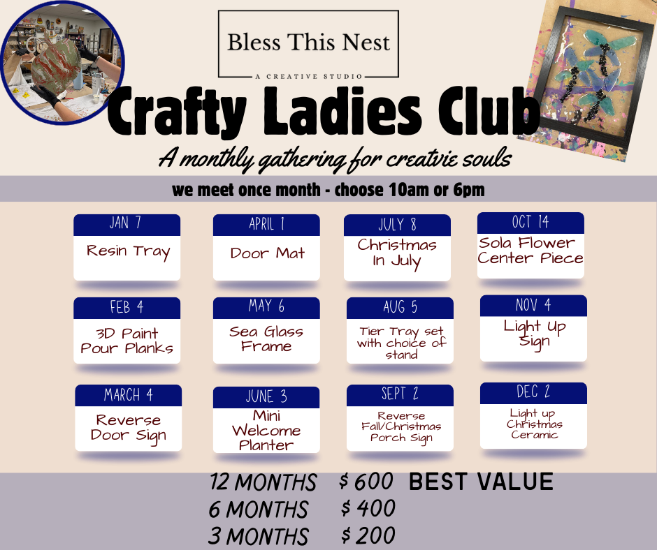 Crafty Ladies Club - 12 Months
