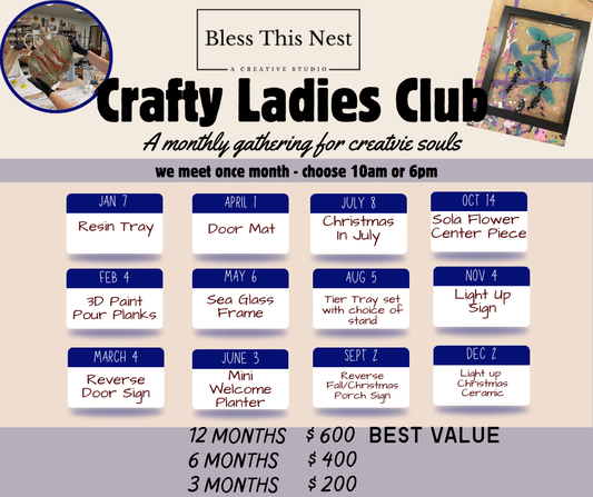 Crafty Ladies Club - 6 Months