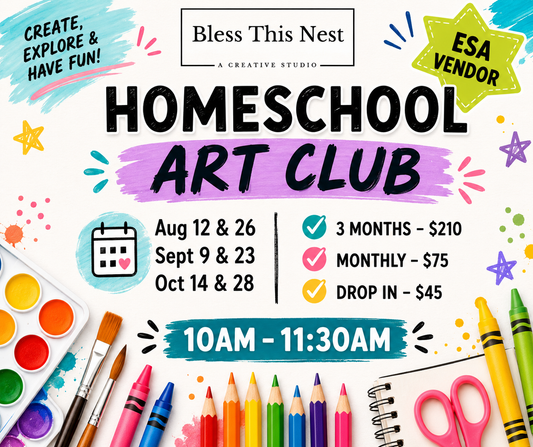 Homeschool Art Club 2026 (Aug-Oct)